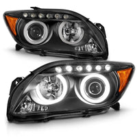 Thumbnail for ANZO 2005-2010 Scion Tc Projector Headlights w/ Halo Black (CCFL)