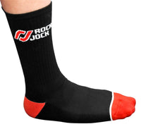 Thumbnail for RockJock Socks Black w/ Red and White Logo