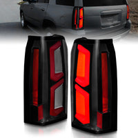 Thumbnail for ANZO 2015-2020 Chevrolet Tahoe LED Tail Lights w/ Light Bar Black Housing Somke Lens
