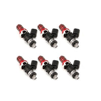 Thumbnail for Injector Dynamics ID1050X Injectors - 48mm Length - Mach Top to 11mm - Denso Low Cushion (Set of 6)