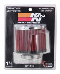 Thumbnail for K&N 1.375 inch ID 3 inch OD 2.5 inch H Clamp On Crankcase Vent Filter