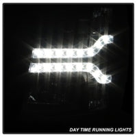 Thumbnail for Spyder Chevy Silverado 1500 07-13 V2 Projector Headlights - LED DRL - Black PRO-YD-CS07V2-DRL-BK