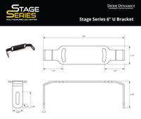 Thumbnail for Diode Dynamics Stage Series 6 In U Bracket (Pair)