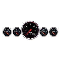 Thumbnail for AutoMeter Gauge Kit 5 Pc. 3-3/8in. & 2-1/16in. Elec. Speedometer Designer Black
