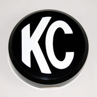 Thumbnail for KC HiLiTES 6in. Round Hard Cover for Daylighter/SlimLite/Pro-Sport (Single) - Black w/White KC Logo