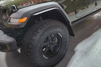 Thumbnail for Rally Armor 19-24 Jeep JT Gladiator (Mojave/Rubicon) Black Mud Flap w/Grey Logo