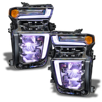 Thumbnail for Oracle 20-21 Chevy Silverado HD 2500RGB Headlight Demon Eye Kit - w/o Controller SEE WARRANTY