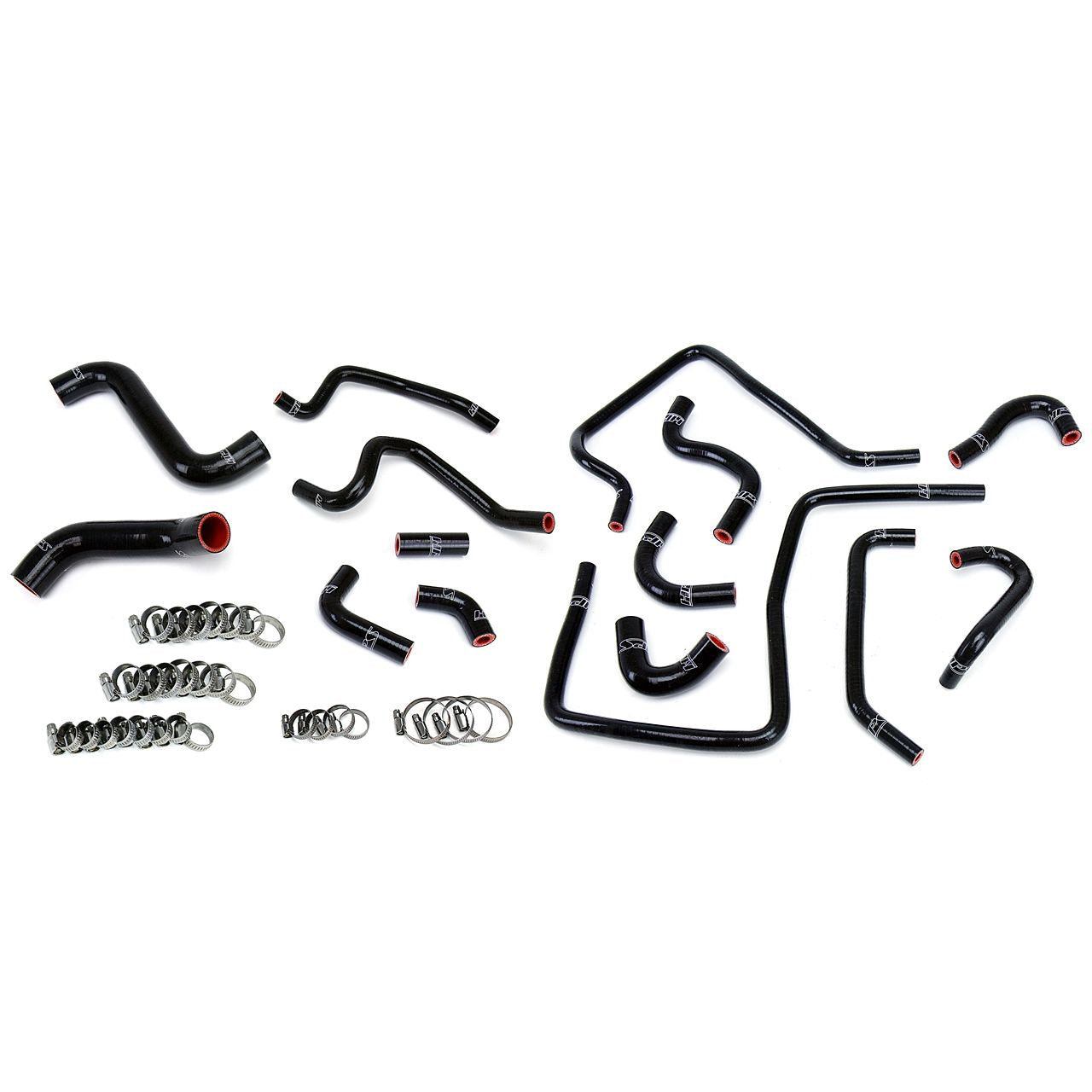 HPS Black Reinforced Silicone Radiator, Heater and Ancillary Hose Kit Coolant for Subaru 02-03 Impreza WRX 2.0L Turbo