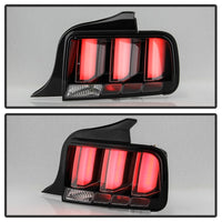 Thumbnail for Spyder 05-09 Ford Mustang (White Light Bar) LED Tail Lights - Black ALT-YD-FM05V3-LED-BK