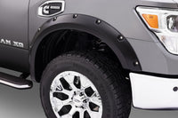 Thumbnail for Bushwacker 16-18 Nissan Titan XD Pocket Style Flares 4pc 78.0in Bed - Black