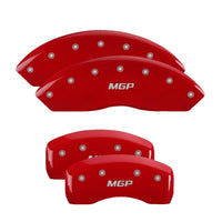 Thumbnail for MGP 4 Caliper Covers Engraved Front & Rear MGP Red finish silver ch