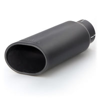 Thumbnail for Banks Power Tailpipe Tip Kit - SS Obround Slash Cut - Black - 3.5in Tube - 4.38in X 5.25in X 13.38in