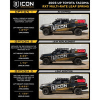Thumbnail for ICON 05-15 Toyota Tacoma 0-3.5in/16-17 Toyota Tacoma 0-2.75in Stg 10 Suspension System w/Tubular Uca