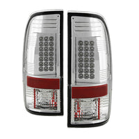Thumbnail for Spyder Ford Super Duty 08-15 LED Tail Lights Chrome ALT-YD-FS07-LED-C
