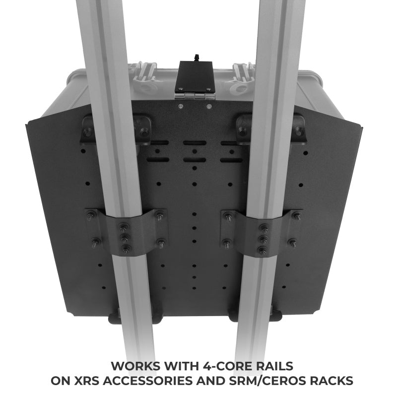 Go Rhino XVenture Gear Hard Case Mount Medium 18in. (Mount ONLY for XRS/SRM Racks) - Tex. Blk