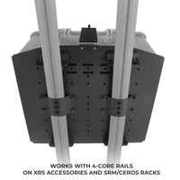 Thumbnail for Go Rhino XVenture Gear Hard Case Mount Medium 18in. (Mount ONLY for XRS/SRM Racks) - Tex. Blk