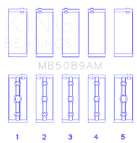 Thumbnail for King Toyota 1RZ (Size STD) Crankshaft Main Bearing Set