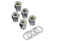 Thumbnail for Weld Open End Lug Nuts w/Centered Washers 12mm x 1.5 - 5pk