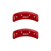 Thumbnail for MGP 4 Caliper Covers Engraved Front & Rear MGP Red finish silver ch