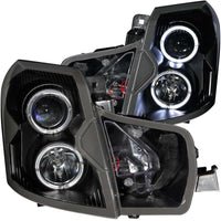 Thumbnail for ANZO 2003-2007 Cadillac Cts Projector Headlights w/ Halo Black
