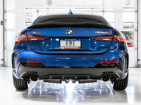 Thumbnail for AWE Tuning 2019+ BMW M340i (G20) Resonated Touring Edition Exhaust - Quad Diamond Black Tips