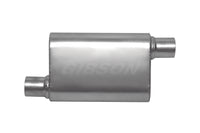 Thumbnail for Gibson CFT Superflow Offset/Offset Oval Muffler - 4x9x18in/2.5in Inlet/2.5in Outlet - Stainless