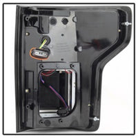 Thumbnail for Spyder 15-17 Ford F-150 LED Tail Lights (w/Blind Spot) - Black Smoke (ALT-YD-FF15015BS-LBLED-BSM)