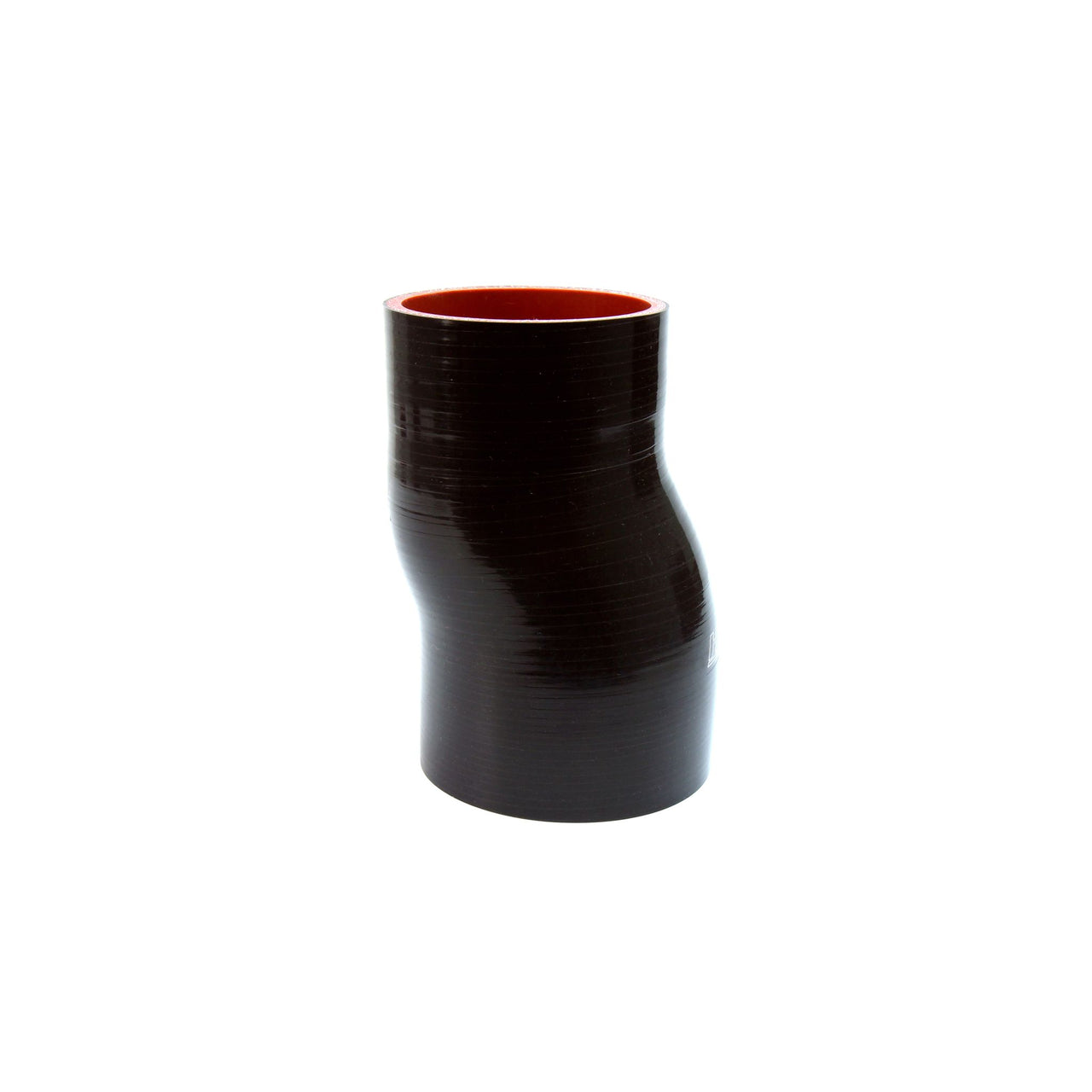 HPS 3" ID , 6" Long High Temp 4-ply Reinforced Silicone Offset Coupler Hose Black (76mm ID , 152mm Length)