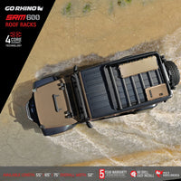 Thumbnail for Go Rhino SRM 600 Basket Style Roof Rack 55in. - Tex. Blk