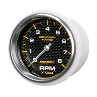 Thumbnail for Autometer Marine Carbon Fiber 3-3/8in 8k RPM Tachometer