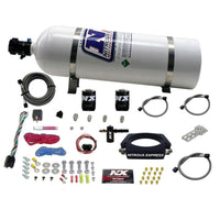 Thumbnail for Nitrous Express 2014+ Chevrolet Corvette C7 Nitrous Plate Kit (50-300HP) w/15lb Bottle
