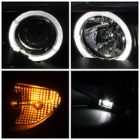 Thumbnail for Spyder BMW E46 3-Series 04-06 2 DR Projector Halogen Model- LED Halo Blk PRO-YD-BMWE4604-2DR-HL-BK