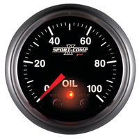 Thumbnail for Autometer Sport-Comp II 52.4mm 0-100 PSI Oil Pressure Peak & Warn w/ Electronic Control Gauge