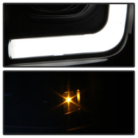 Thumbnail for Spyder Ford F250/350/450 05-07 Projector Headlights - Light Bar DRL LED - Black PRO-YD-FS05V2-LB-BK