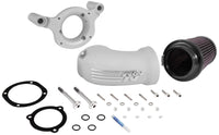 Thumbnail for K&N 01-17 Harley Davidson Softail / Dyna FI Performance Air Intake System Silver