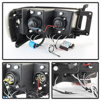 Thumbnail for Spyder Dodge Ram 1500 02-05 03-05 Projector Headlights CCFL Halo LED Blk Smke PRO-YD-DR02-CCFL-BSM