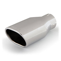 Thumbnail for Banks Power Tailpipe Tip Kit - SS Obround Angle Cut - Chrome - 2.5in Tube 3.13in X 3.75in X 11in
