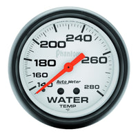 Thumbnail for Autometer Phantom 66mm 140-280 Deg F Mechanical Water Temperature Gauge