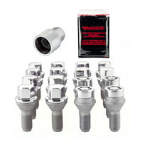 Thumbnail for McGard 4 Lug Hex Install Kit w/Locks (Cone Seat Bolt) M12X1.25 / 17mm Hex / 22.0mm Shank L. - Chrome