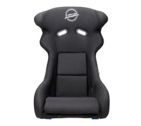 Thumbnail for NRG FRP Bucket Seat - White Finish with Arrow Embroidery And Blue Side Mount Bracket