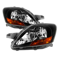 Thumbnail for xTune Toyota Yaris Sedan 06-12 OEM Style Headlights - Black HD-JH-TYA06-AM-BK