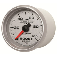 Thumbnail for Autometer Ultra-Lite II 52mm 0-100 PSI Mechanical Boost Gauge