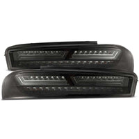 Thumbnail for AlphaRex 16-18 Chevrolet Camaro PRO-Series LED Tail Lights Jet Black