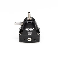 Thumbnail for DeatschWerks DWR1000iL In-Line Adjustable Fuel Pressure Regulator - Black