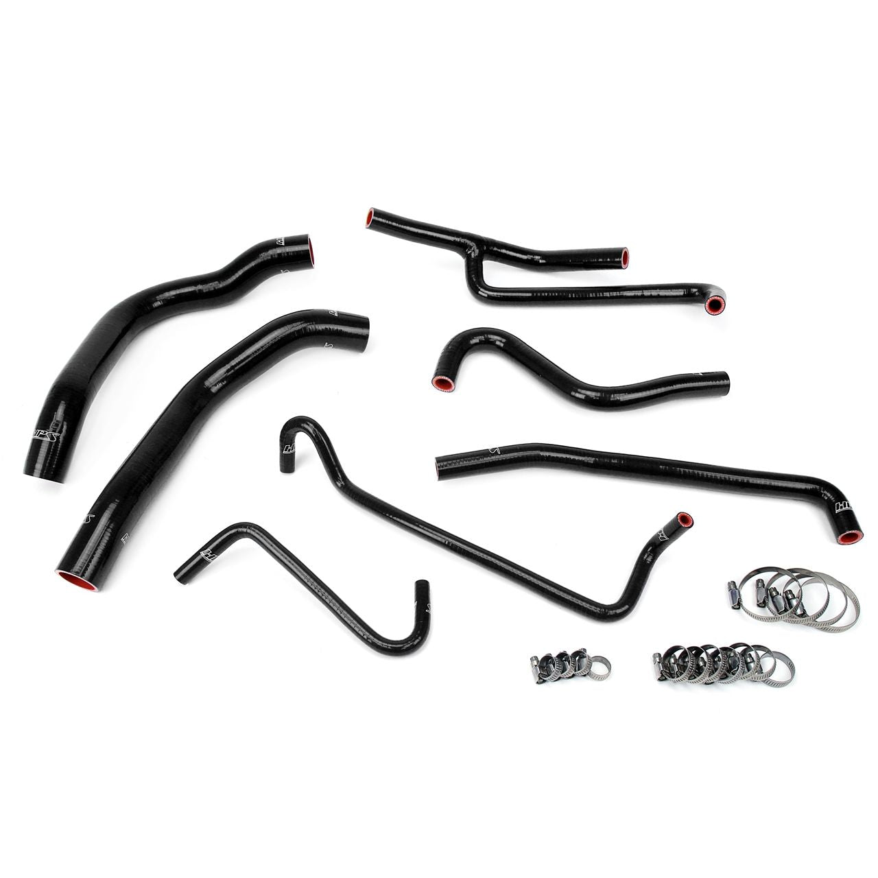 HPS Black Reinforced Silicone Radiator and Heater Hose Kit Coolant for Ford 11-14 Mustang 3.7L V6