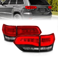 Thumbnail for ANZO 2014-2016 Jeep Grand Cherokee LED Taillights Red/Clear