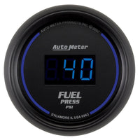 Thumbnail for Autometer 52.4mm 1-100 PSI Black Digital Fuel Pressure Gauge
