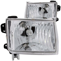 Thumbnail for ANZO 1998-2000 Nissan Frontier Crystal Headlights Chrome