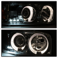 Thumbnail for Spyder GMC Sierra 1500/2500/3500 99-06 Projector Headlights LED Halo LED Chrome PRO-YD-CDE00-HL-C