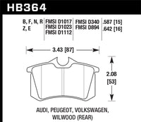 Thumbnail for Hawk (Various) Audi / Peugeot / Volkswagen Ceramic Street Rear Brake Pads